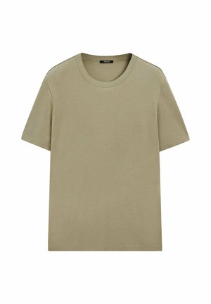 Massimo Dutti SHORT SLEEVE  - Basic T-shirt - light green