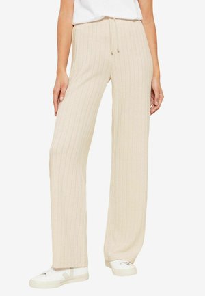 Friends Like These COSY  WIDE LEG  REGULAR FIT - Trousers - mottled beige