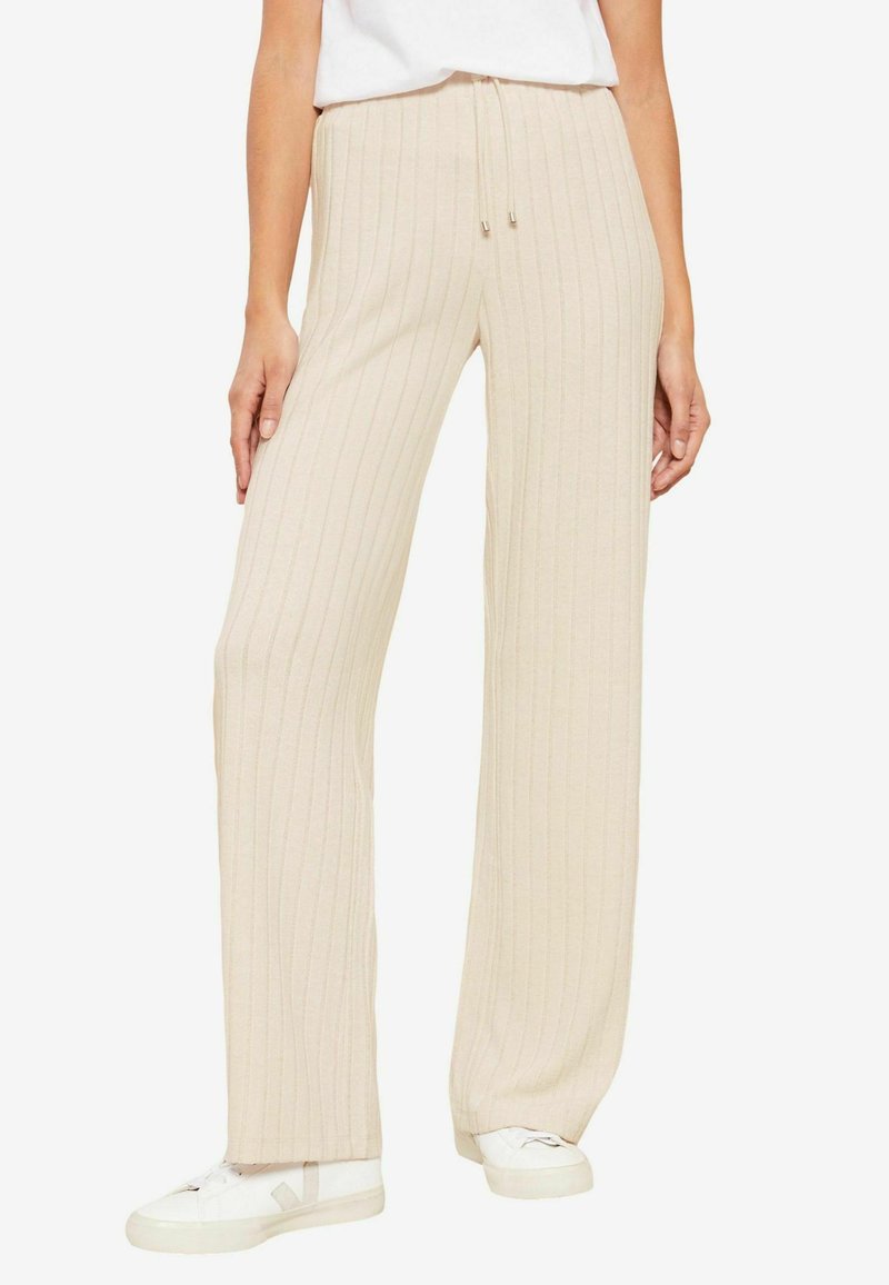 Friends Like These COSY  WIDE LEG  REGULAR FIT - Auduma bikses - mottled beige