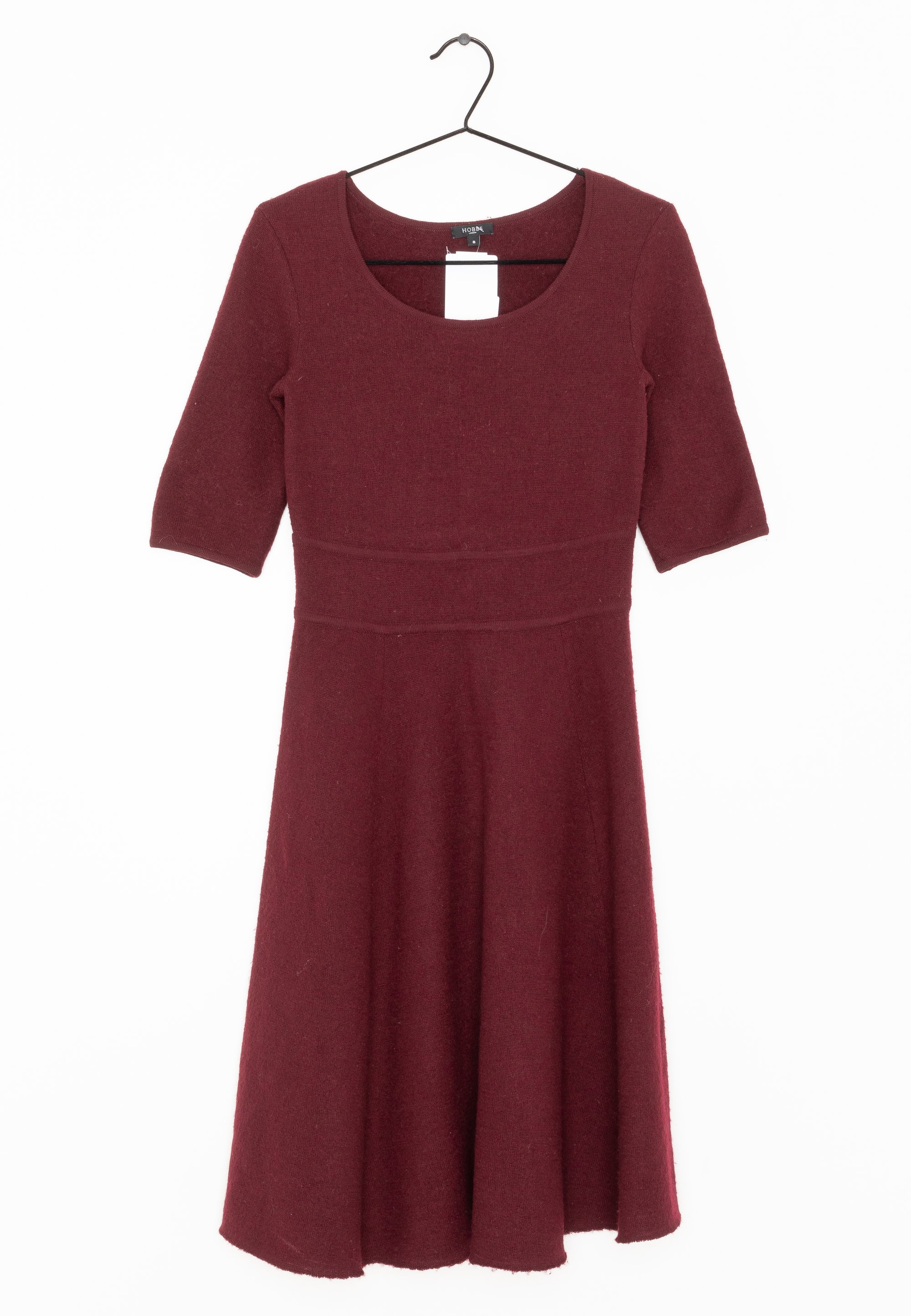 burgundy dress hobbs Hobbs London Benita Maroon Red Velvet Wool Silk Long Sleeve Sweater Dr   Brie