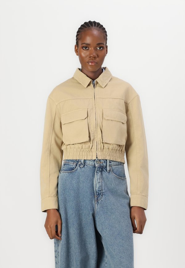 ADANA - Denim jacket - open beige