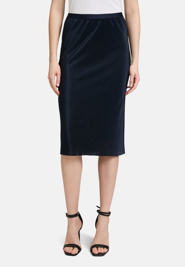 MIT PLISSEE - Faltenrock - dunkelblau