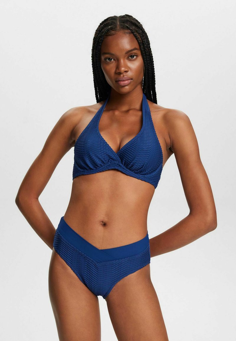 Esprit STRUKTURIERTES Bikini top ink/mottled blue Zalando.de