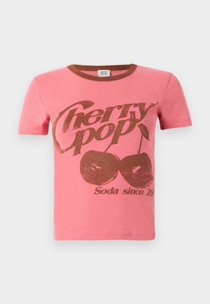 BDG Urban Outfitters CHERRY POP BABY - Tricou cu imprimeu - pink