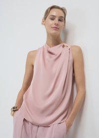 Calliope SCIALLATO CON ANELLO - Camicetta - rosa cipria