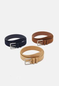 Pier One - UNISEX 3 PACK - Ceinture - brown/dark blue/light brown Image miniature 1