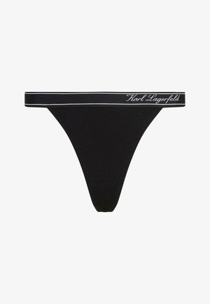 KARL LAGERFELD, KARL LAGERFELD UNDERWEAR BOTTM STRIPE THONG - Tanga - black