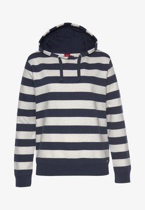 Majica s kapuljačom - navy ecru gestreift