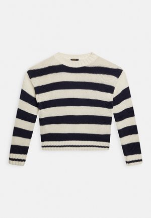 JUMPER STRIPED - Trui - blue-striped white