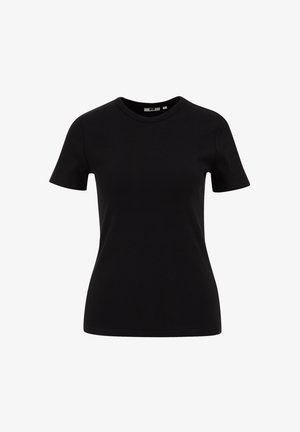 WE Fashion, T-shirt basic - black