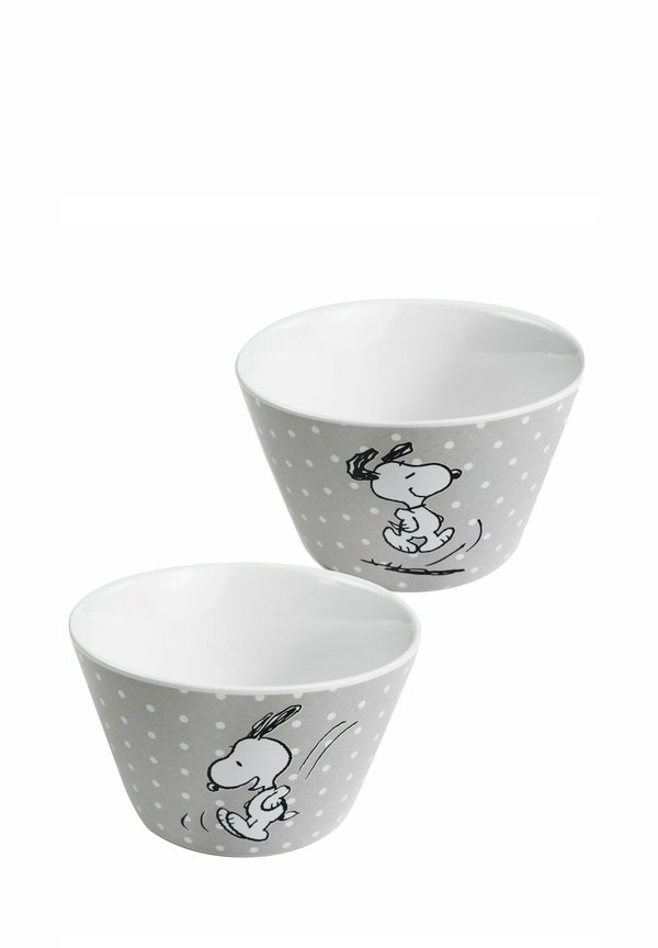 THE PEANUTS MIT PUNKTEN 2PACK - Kinderschüssel - grau