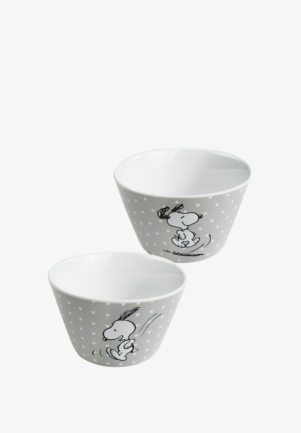 THE PEANUTS MIT PUNKTEN 2PACK – Kinderschüssel – grau