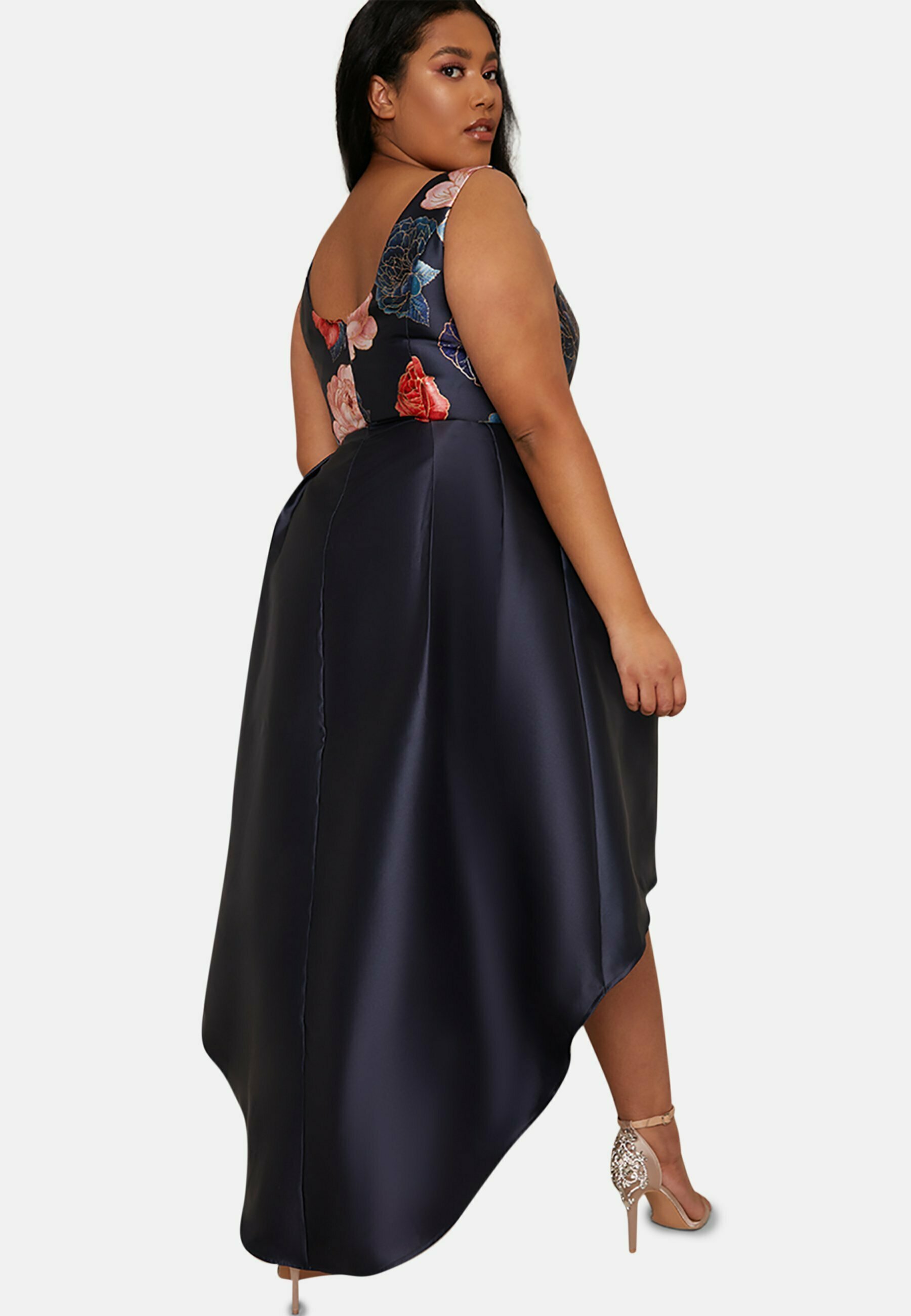 Chi Chi London Curvy Vestito elegante - dark blue/blu scuro - Zalando.it