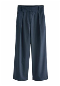 ELASTICATED BACK WIDE PETITE - Tygbyxor - navy pinstripe
