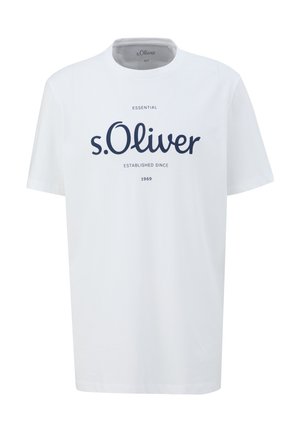 s.Oliver, MIT LOGO - Print T-shirt - weiß
