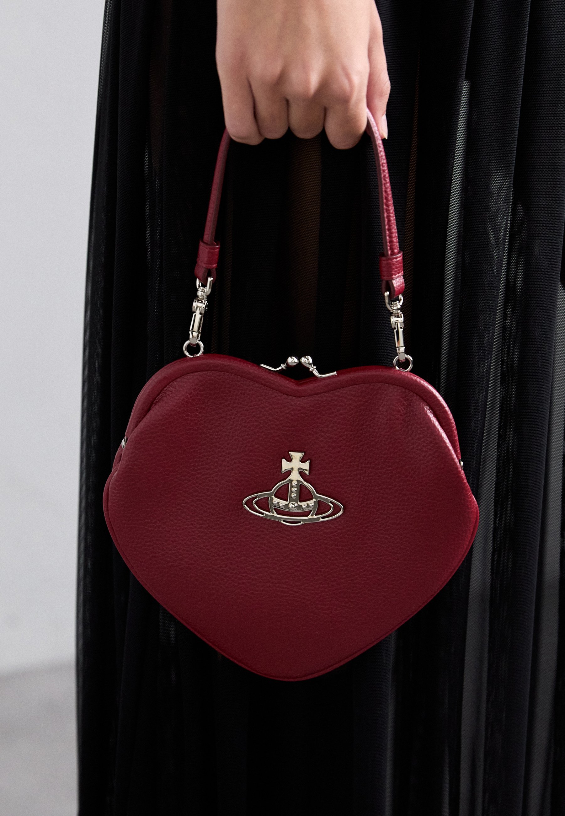 Vivienne Westwood BELLE HEART FRAME PURSE - Cross body bag - red 