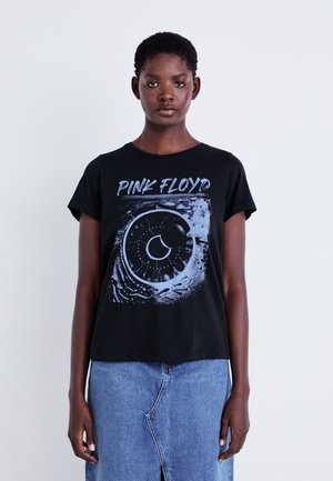 Noisy May NMNATE PINK FLOYD - T-shirt print - black
