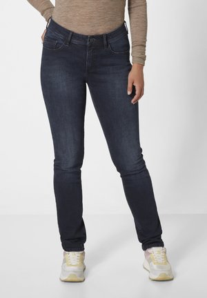 LIA MIT STRETCH - Jeans Slim Fit - blue black used moustache