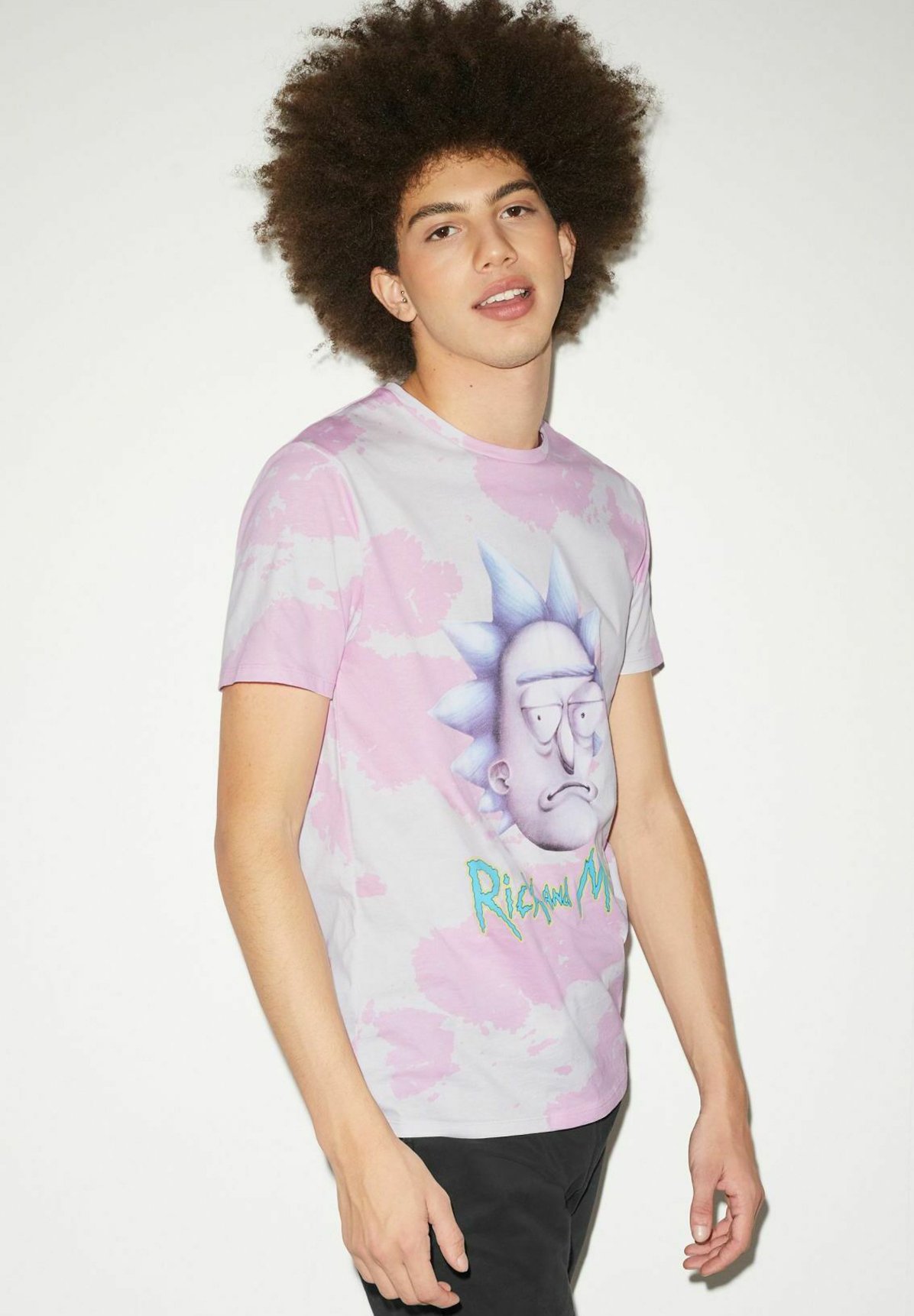 t shirt rick et morty rose