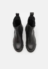 Zign LEATHER - Gležnjarji s platformo - black