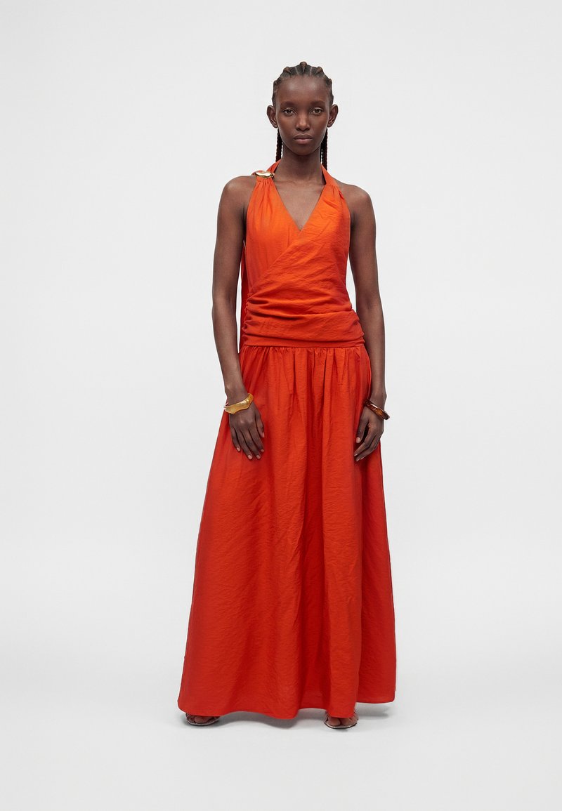 orange topshop dress Topshop - Maxi Dress - Women - Satin - 10 US