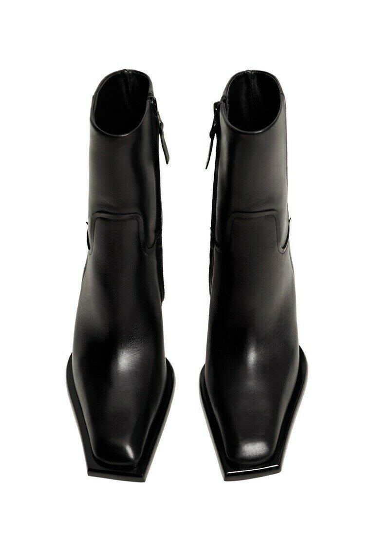 Mango GIANNI - Enkellaarsjes met hoge hak - schwarz/Zwart - Zalando.nl