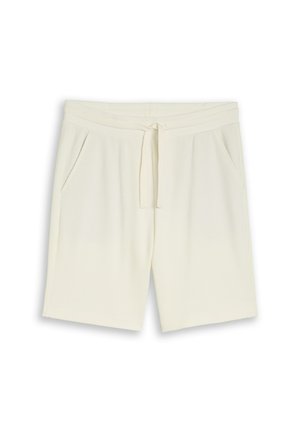 TOM TAILOR DENIM, MIT WAFFELSTRUKTUR - Šortky - wool white