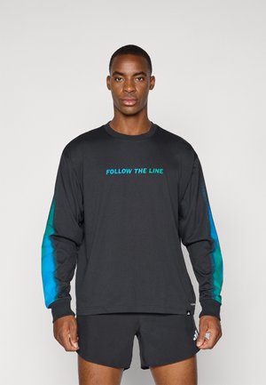 adidas Performance FOLLOW THE LINE TEE - Langærmet T-shirt - black