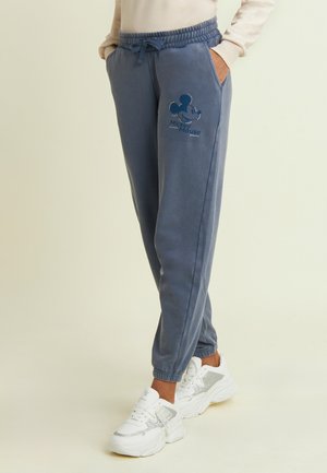 CON STAMPA DISNEY E STRASS - Pantalones deportivos - blue-grey