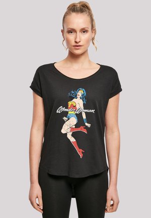 DC COMICS WOMAN JUMP - Print T-shirt - black