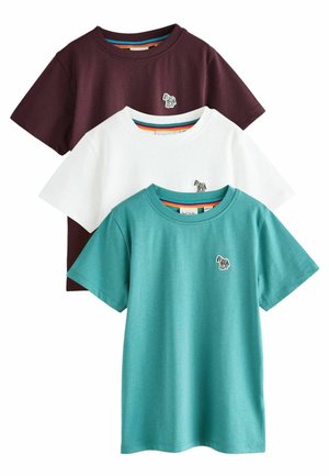 SIGNATURE 3 PACK - REGULAR FIT - Camiseta estampada - maroon red white blue