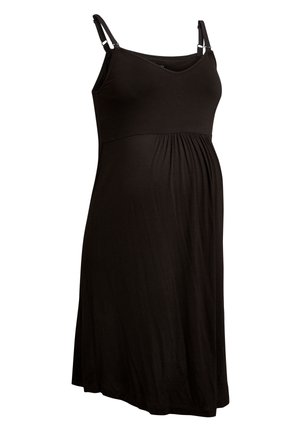 BLACK MATERNITY NURSING SLIP - Nattlinne - black