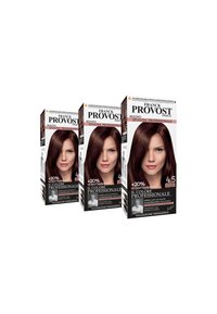 Franck Provost - FRANCK PROVOST TINTA CAPELLI COLORE PROFESSIONALE A DOMICILIO VALORIZZA RIFLESSI E BRILLANTEZZA PENNELLO DI PRECISIONE INCLUSO - 3 PACK - Tinte capelli - castano mogano Immagine in miniatura 1
