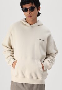 Abercrombie & Fitch Micro-Logo Popover Hoodie - Sweatshirt - birch