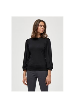 MIJOHANNA 3/4 SLEEVE TEE - Džemperis - black