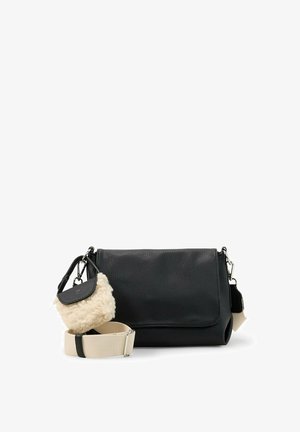 TOM TAILOR, TOM TAILOR BAGS TTFANIA S UMHÄNGETASCHE MIT ANHÄNGERTASCHE - Umhängetasche - schwarz black
