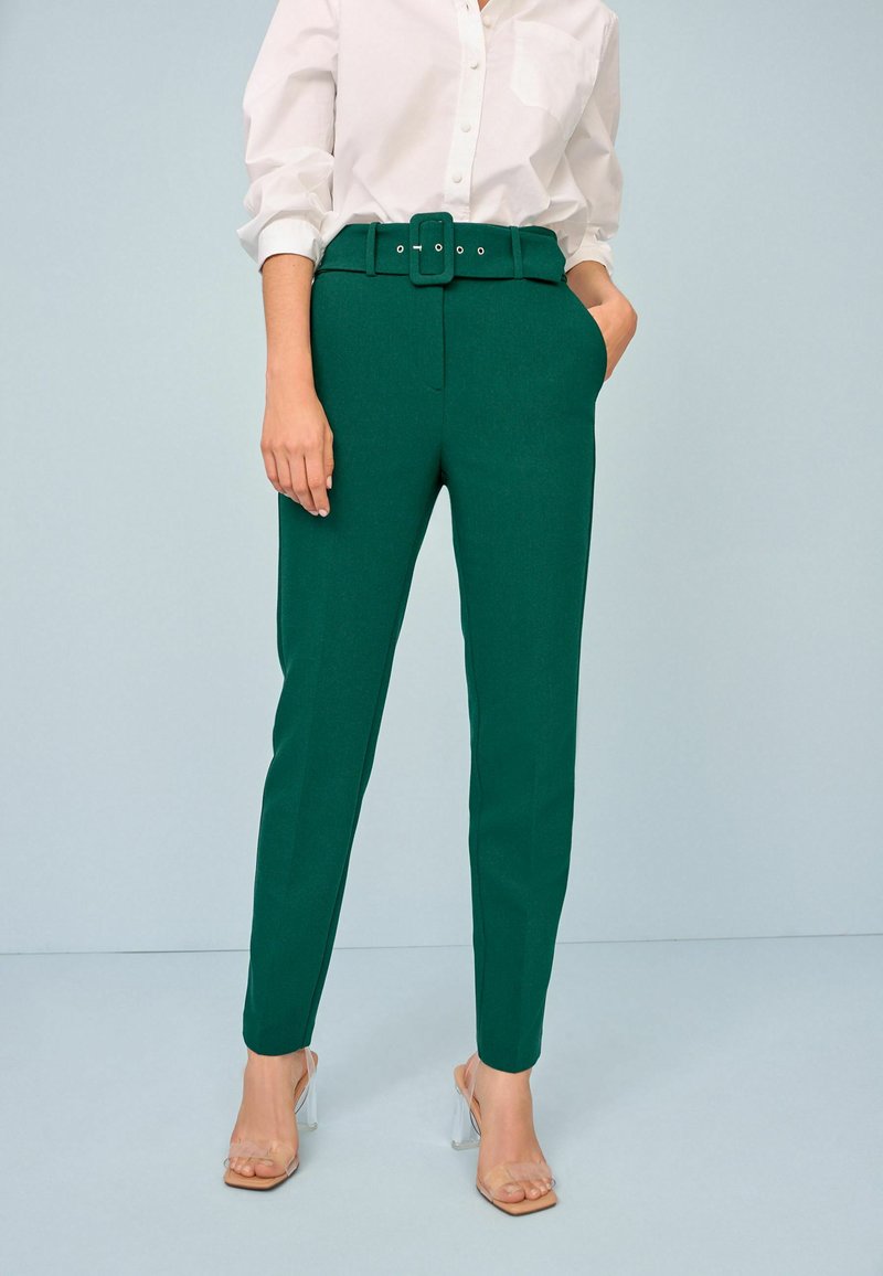 Next SMART BELTED TAPER Pantalones green/verde Zalando.es