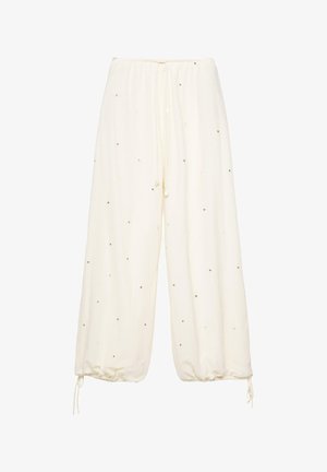 PULL&BEAR, WITH MIRROR DETAILS - SAROUEL TROUSERS - Pantalon classique - beige