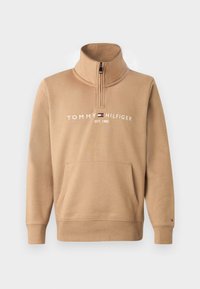 LOGO MOCK NECK - Športni pulover - timeless camel