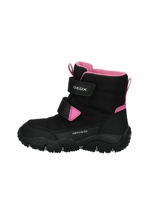 Lær-at-gå-sko - black fuchsia