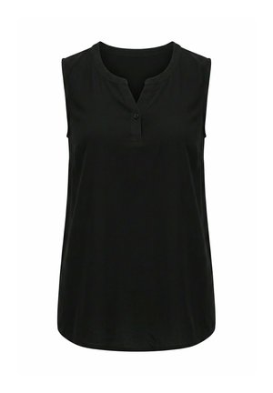 Angel of Style, BLOUSE TOP, SLEEVELESS, TUNIC NECKLINE - Pusero - black