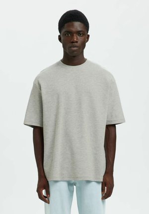 LOOSEOSCAR SS O-NECK TEE NOOS - Navadna majica - light grey melange