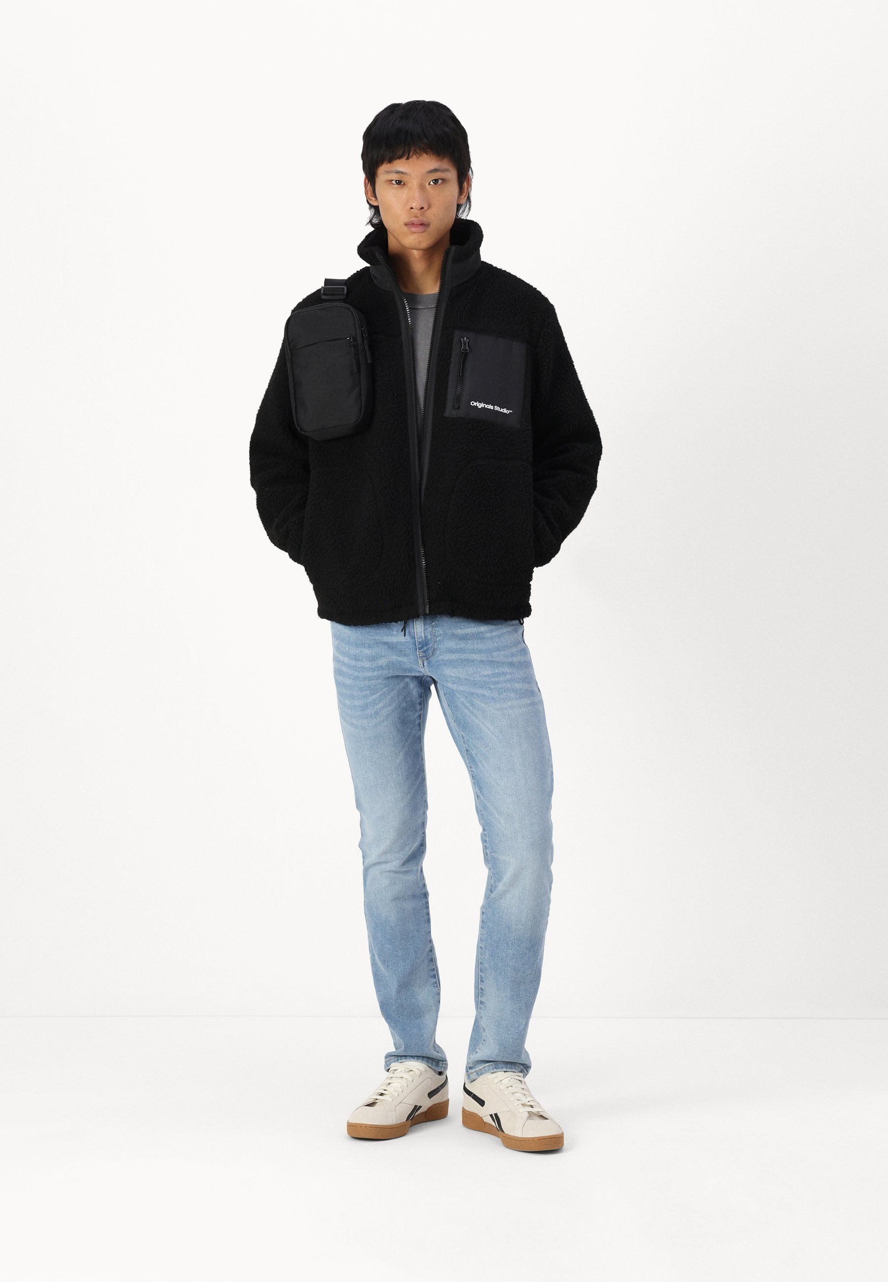 Jack & Jones JORVESTERBRO - Fleecejacke - black/schwarz - Zalando.ch
