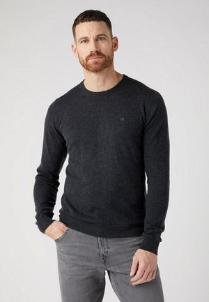 CREWNECK - Strickpullover - dark grey melee