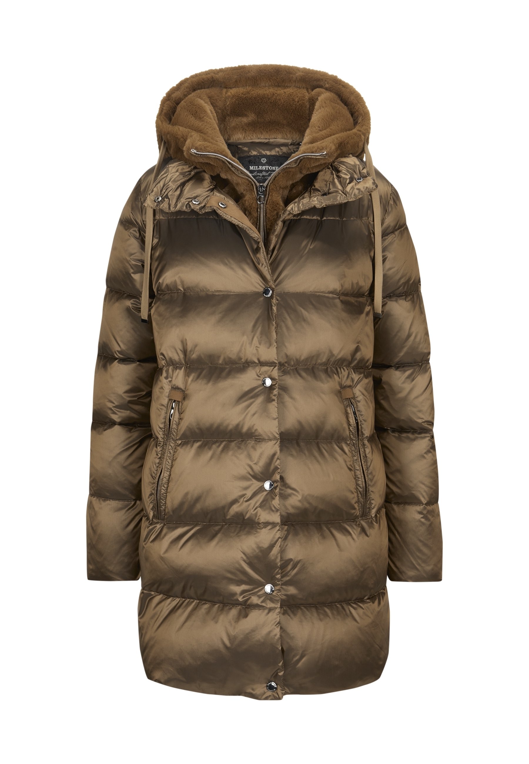 Milestone Daunenmantel taupe (Pre-owned) Zalando