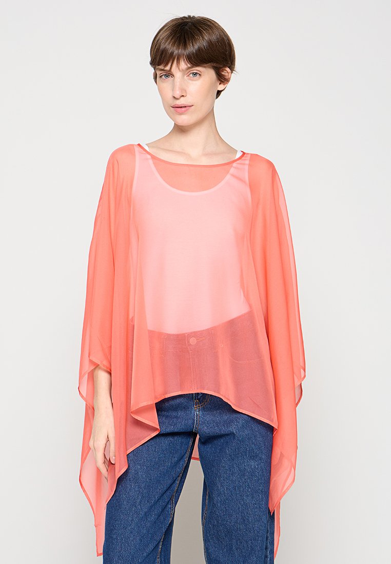 comma Poncho lila gemêleerd