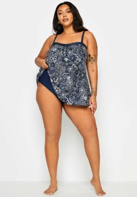 Yours Clothing A-LINE TANKINI - Bikini pezzo sopra - navy