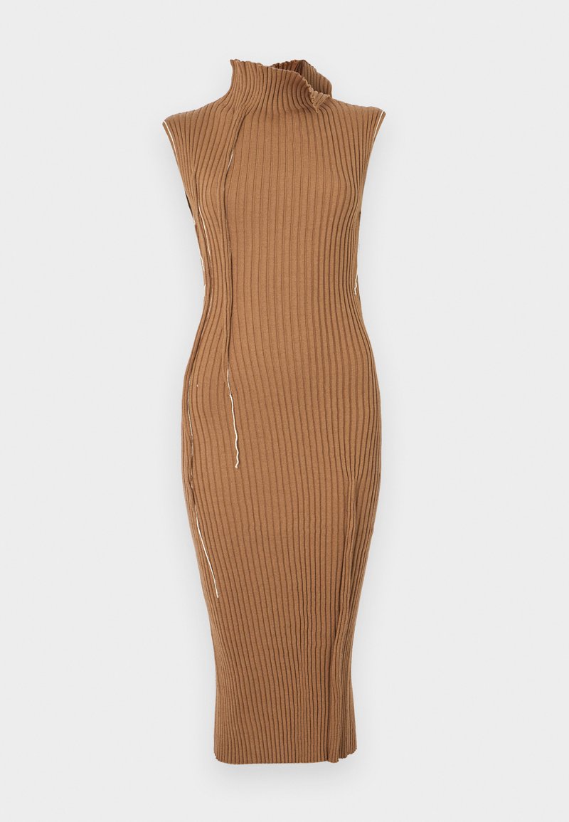 MM6 Maison Margiela Gebreide jurk camel