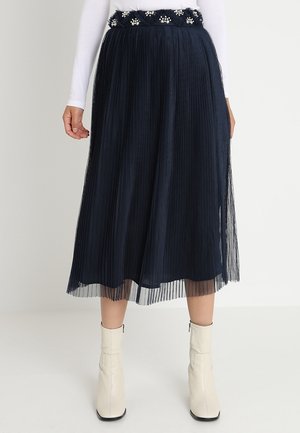 Falda plisada - dark blue