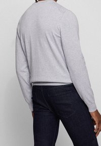 BOSS Strickpullover - silver-coloured